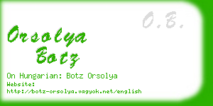 orsolya botz business card